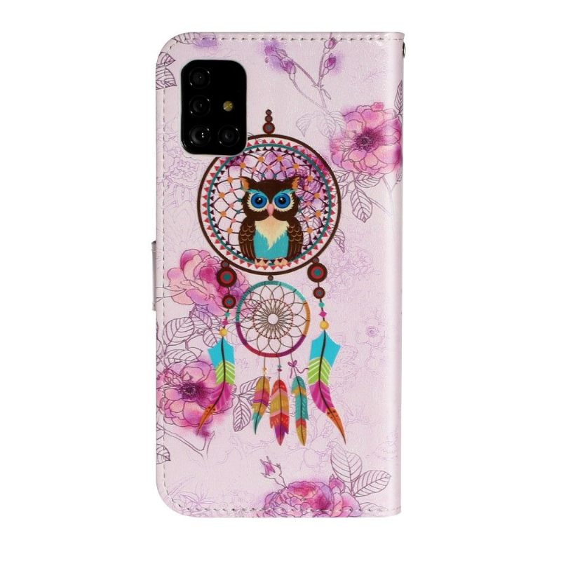 Κάλυμμα Samsung Galaxy A71 Owl And Colored Dream Catcher