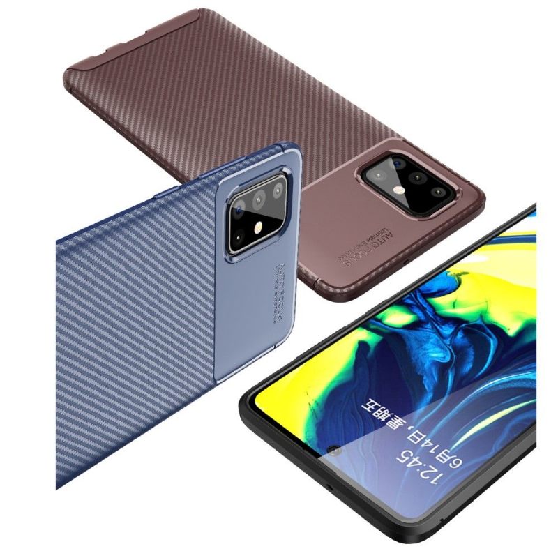 Θήκη Samsung Galaxy A71 Style Carbon Fiber In Gel