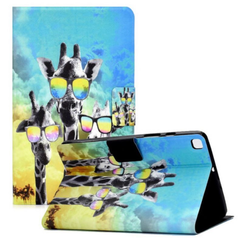 Κάλυμμα Samsung Galaxy Tab A7 Lite Funky Giraffes