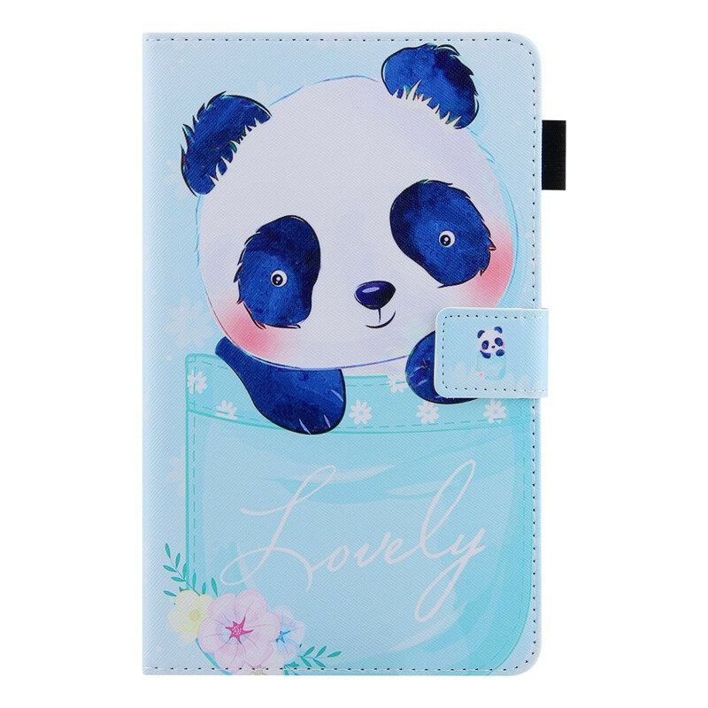 Θήκη Flip Samsung Galaxy Tab A7 Lite Χαριτωμένο Panda