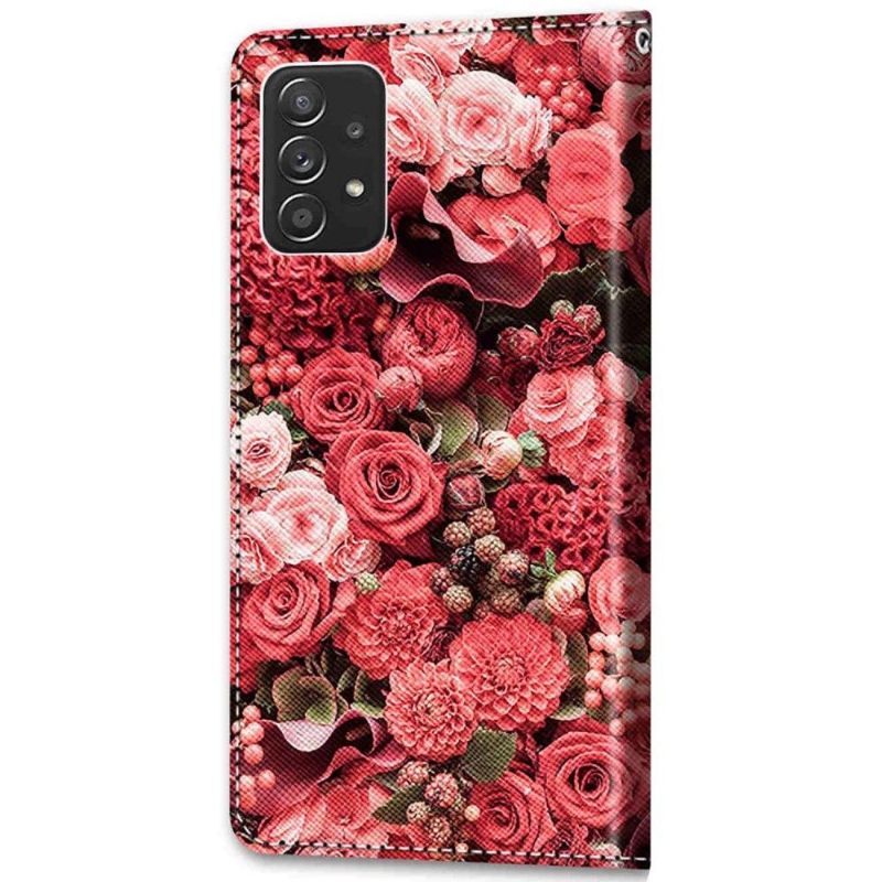 δερματινη θηκη Samsung Galaxy A53 5G Rose Garden