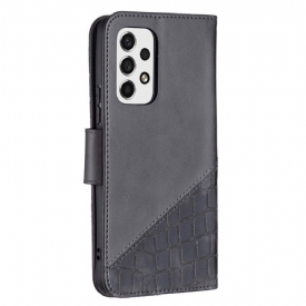 Κάλυμμα Samsung Galaxy A53 5G Croc Aspect Leather Effect