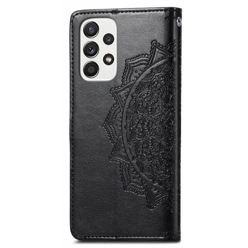 Θήκη Flip Samsung Galaxy A53 5G Mandala Relief Faux Leather