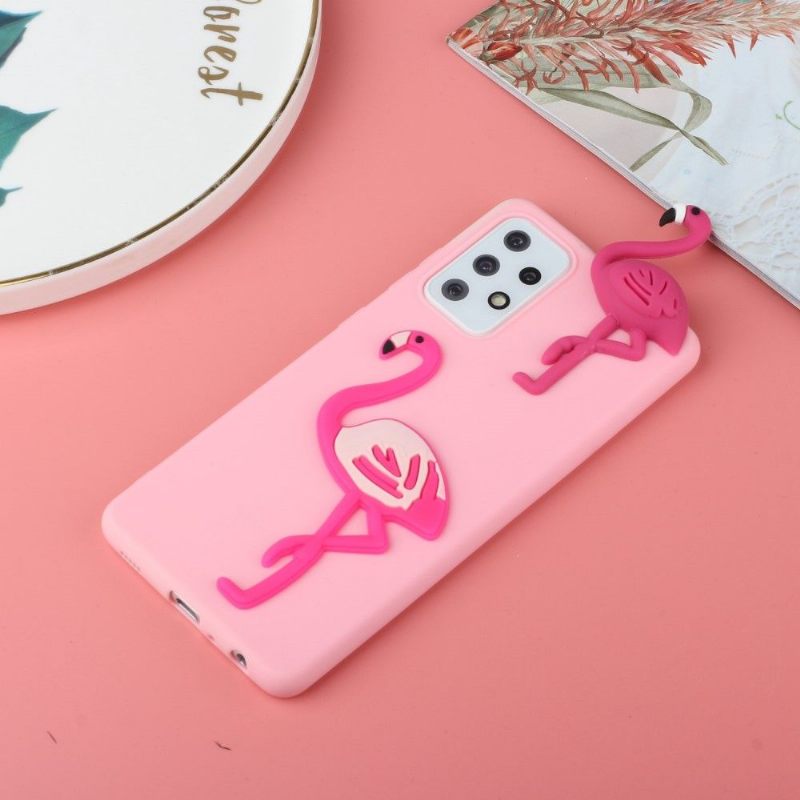 θηκη κινητου Samsung Galaxy A53 5G Silicone Flamingo 3d