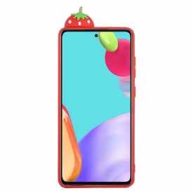 θηκη κινητου Samsung Galaxy A53 5G Silicone Strawberry 3d