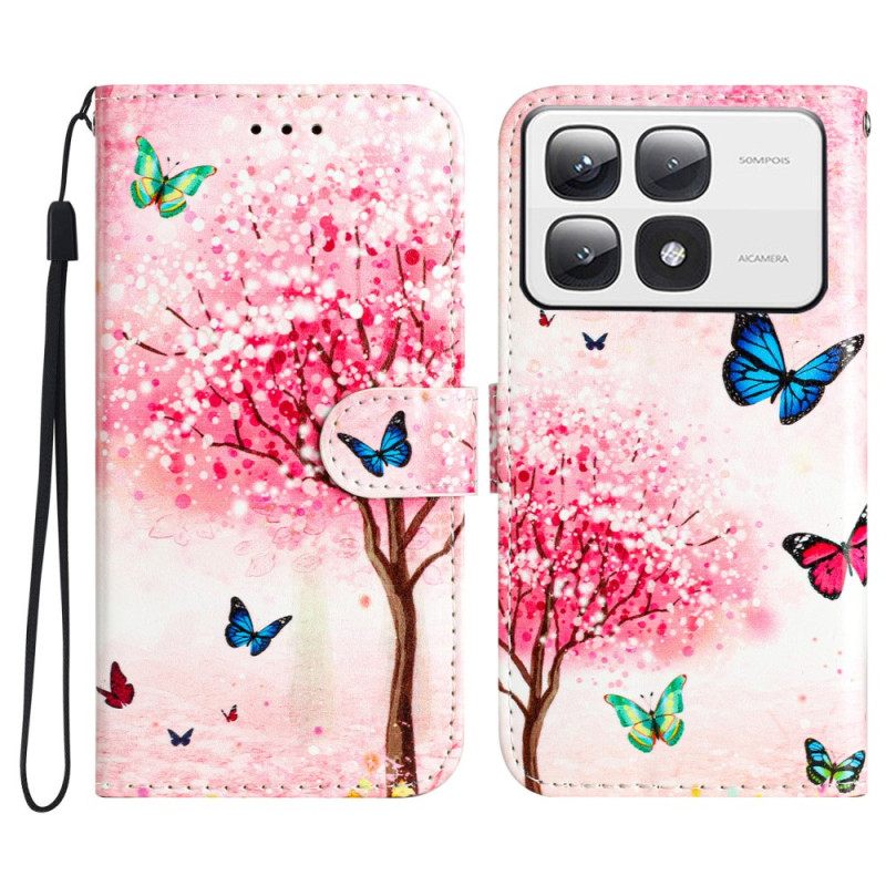 Δερματινη Θηκη Xiaomi 14t Pro Cherry Blossom