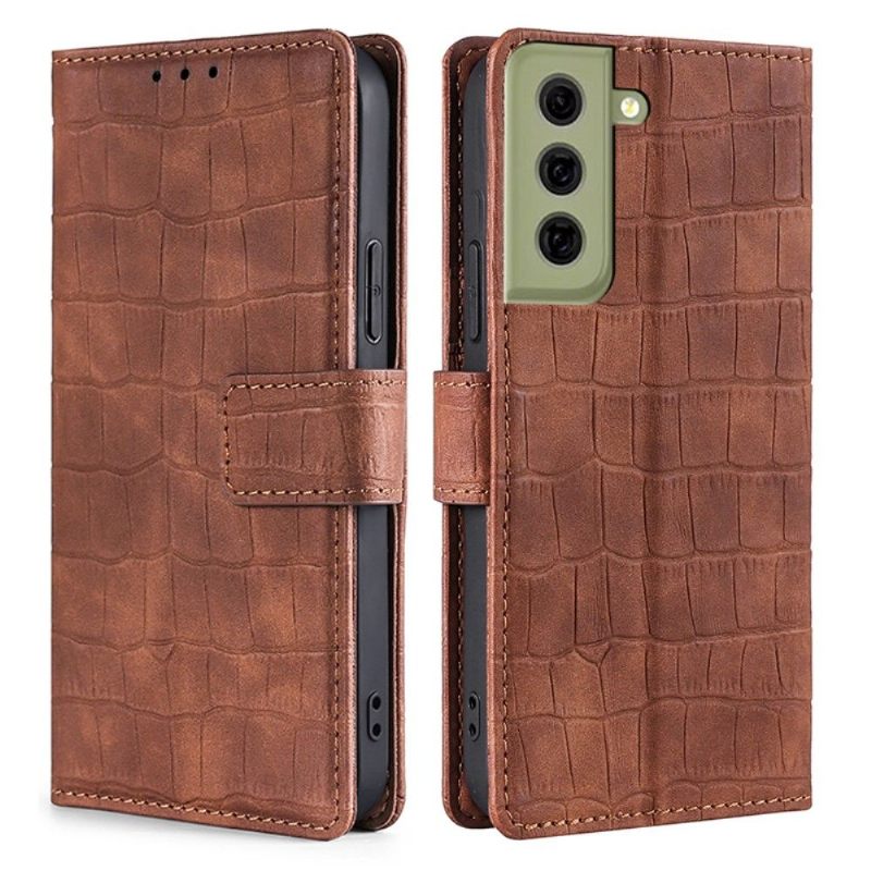 Κάλυμμα Samsung Galaxy S21 FE Ana Faux Crocodile Leather