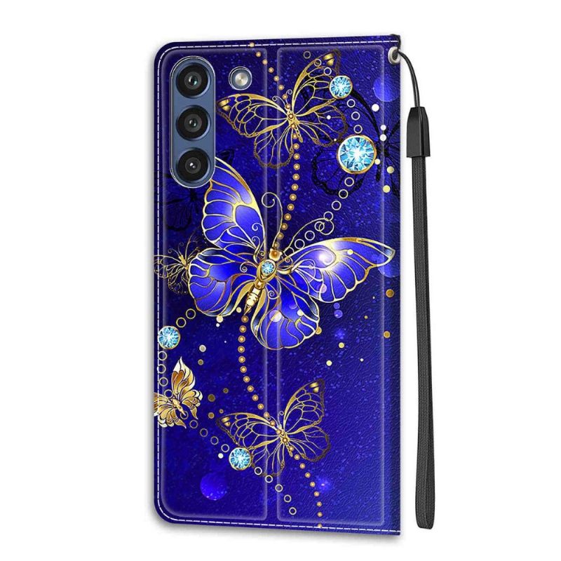 Κάλυμμα Samsung Galaxy S21 FE Purple Butterfly