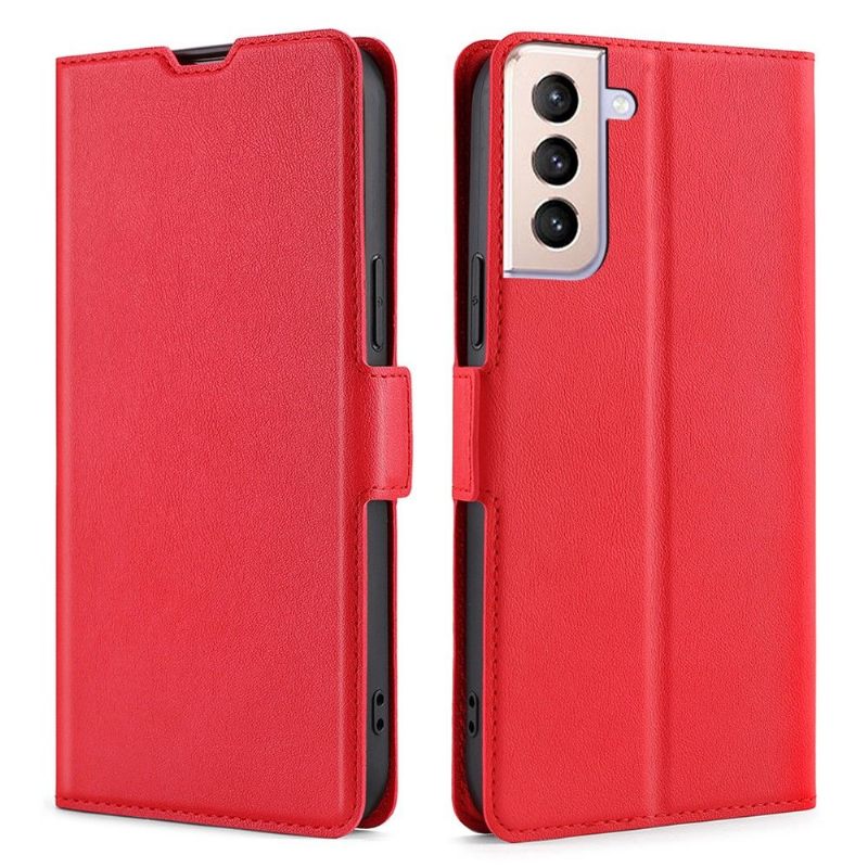 Θήκη Flip Samsung Galaxy S21 FE Μινιμαλιστική Επιχείρηση Faux Leather