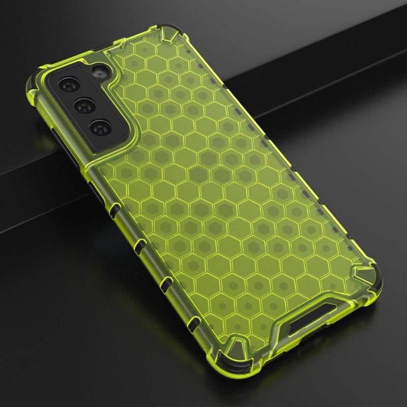 θηκη κινητου Samsung Galaxy S21 FE με κορδονι Honeycomb Design