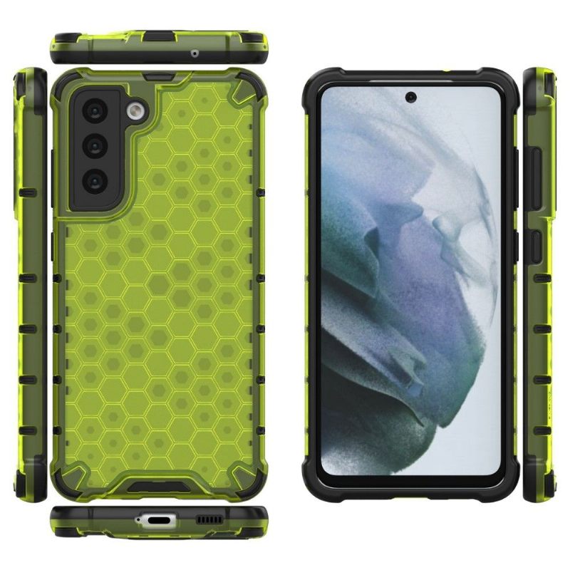 θηκη κινητου Samsung Galaxy S21 FE με κορδονι Honeycomb Design