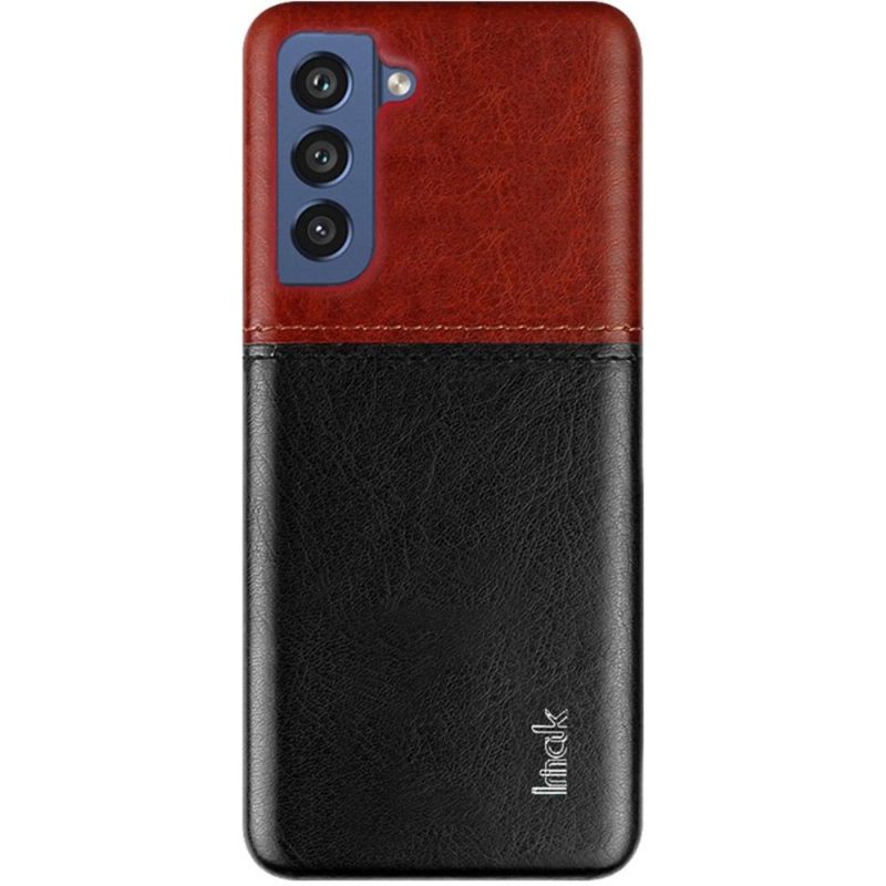 Θήκη Samsung Galaxy S21 FE Imak Δίχρωμο Faux Leather