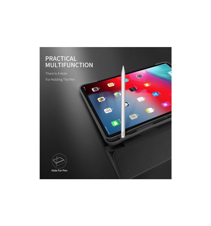 iPad Pro 11" 2018 - Premium Canvas Effect Case - Μαύρη