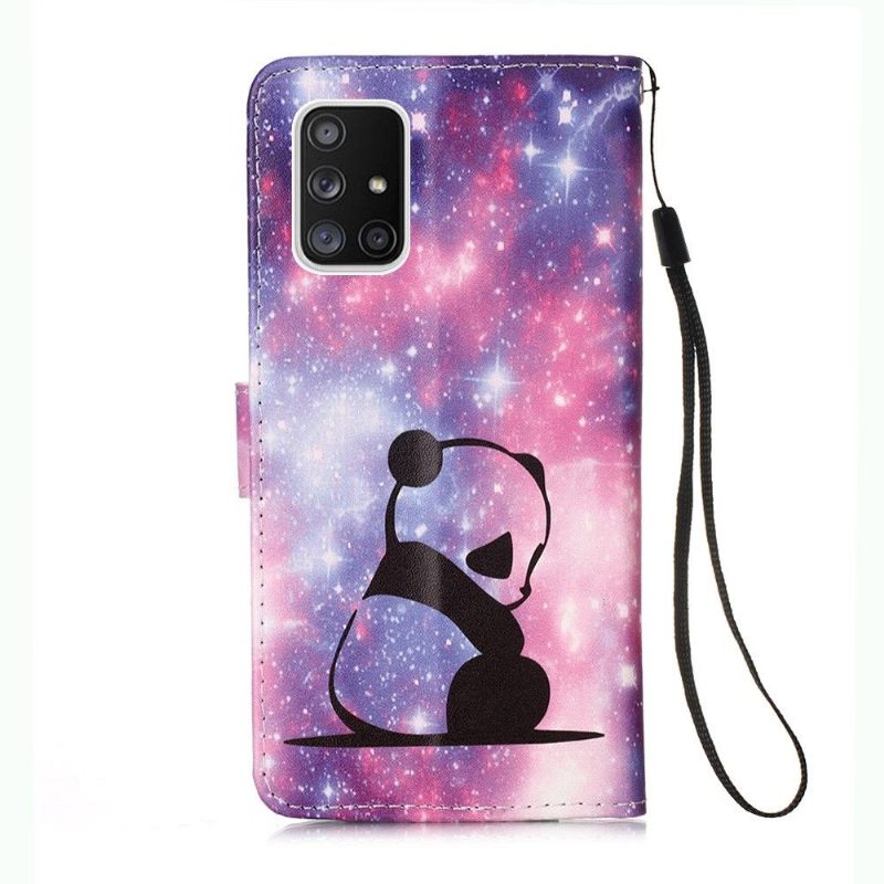 δερματινη θηκη Samsung Galaxy A51 5G Dreaming Panda