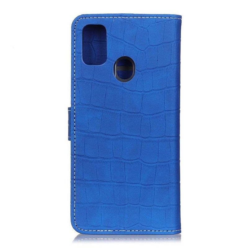 Κάλυμμα Honor 9X Lite Imitation Leather Croc Look