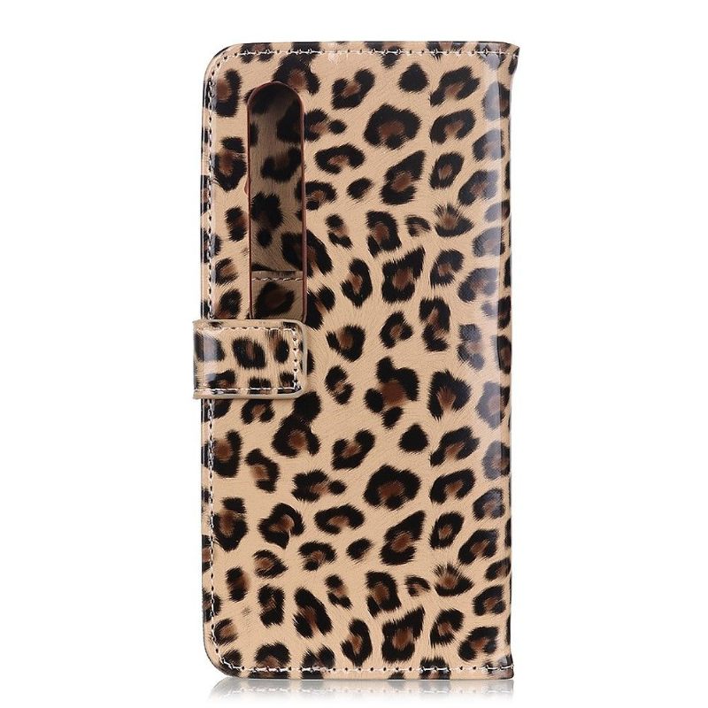 Θήκη Flip Xiaomi Mi 10 / 10 Pro Δερμάτινη Θήκη Απομίμησης Leopard Leopard