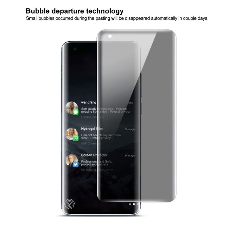 Xiaomi Mi 10 / Mi 10 Pro Screen Protector Tempered Glass And Privacy Filter