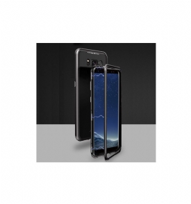 Θήκη Samsung Galaxy S8 Plus Μαγνητικό Αποσπώμενο Πίσω Tempered Glass