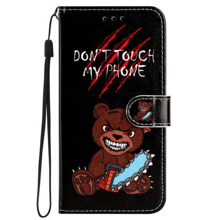 Δερματινη Θηκη Samsung Galaxy S24 5g Angry Bear Με Λουράκι