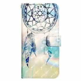 Δερματινη Θηκη Samsung Galaxy S24 5g Blue Watercolor Dream Catcher