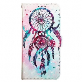 Δερματινη Θηκη Samsung Galaxy S24 5g Red Watercolor Dream Catcher