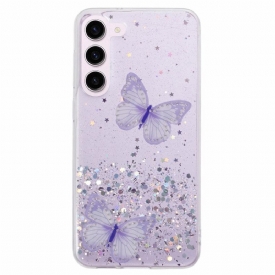 Κάλυμμα Samsung Galaxy S24 5g Πεταλούδες Glitter