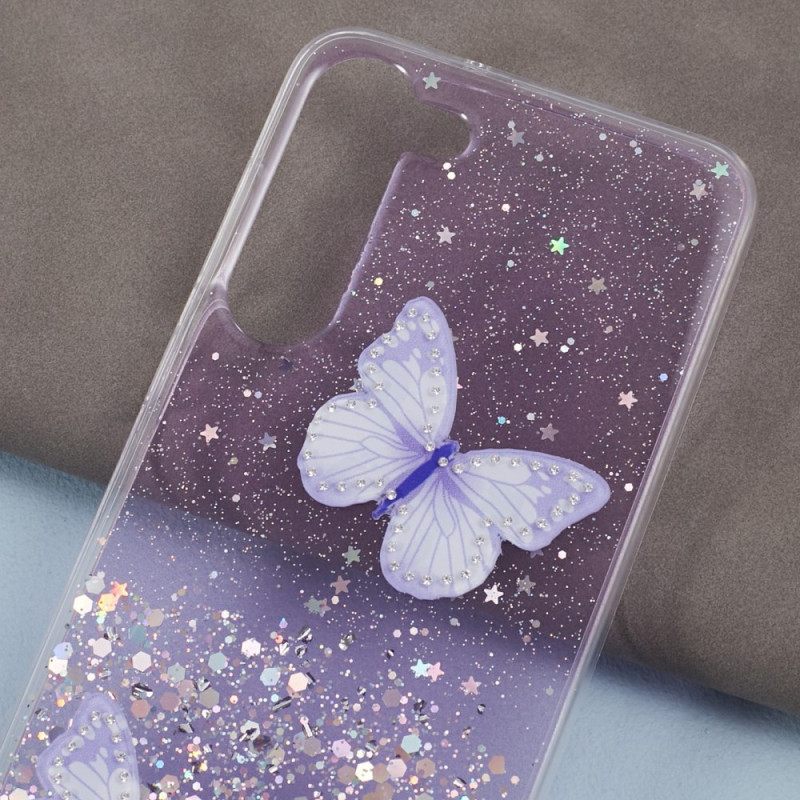 Κάλυμμα Samsung Galaxy S24 5g Πεταλούδες Glitter