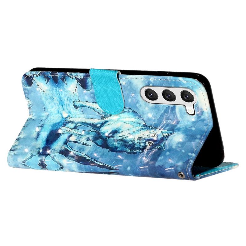 Θηκη Κινητου Samsung Galaxy S24 5g Snow Wolf With Strap