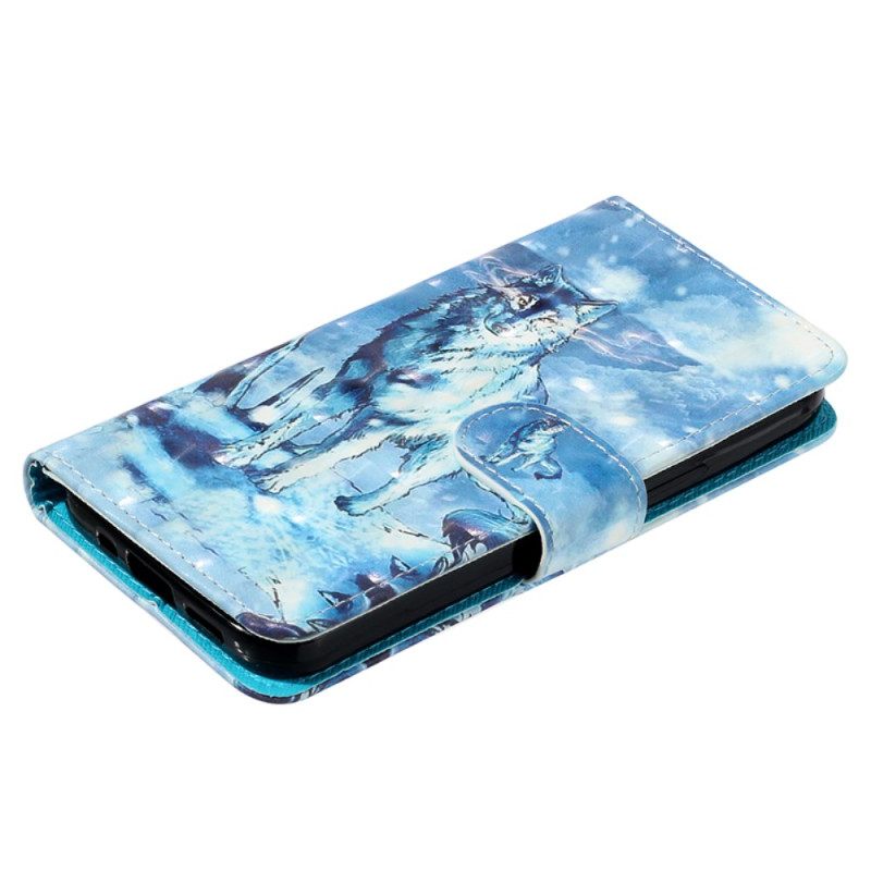 Θηκη Κινητου Samsung Galaxy S24 5g Snow Wolf With Strap