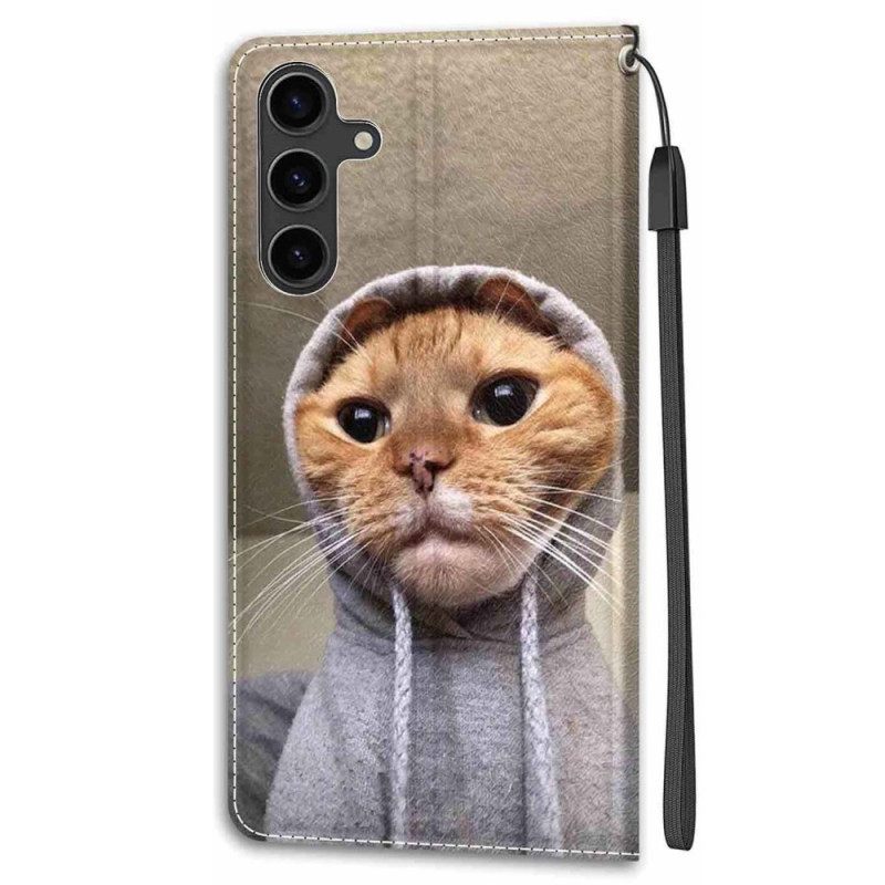 Θηκη Κινητου Samsung Galaxy S24 5g Yo Cat With Lanyard