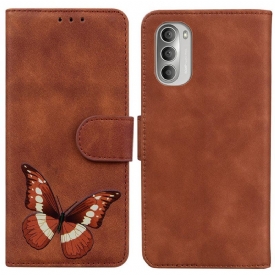 δερματινη θηκη Moto G51 5G Skin-touch Butterfly