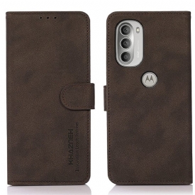 Κάλυμμα Moto G51 5G Khazneh Fashion Leather Effect