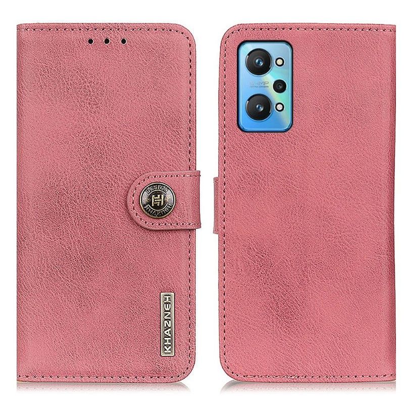 Κάλυμμα Realme GT Neo 3T / Neo 2 Κάτοχος Κάρτας Khazneh Leather Effect