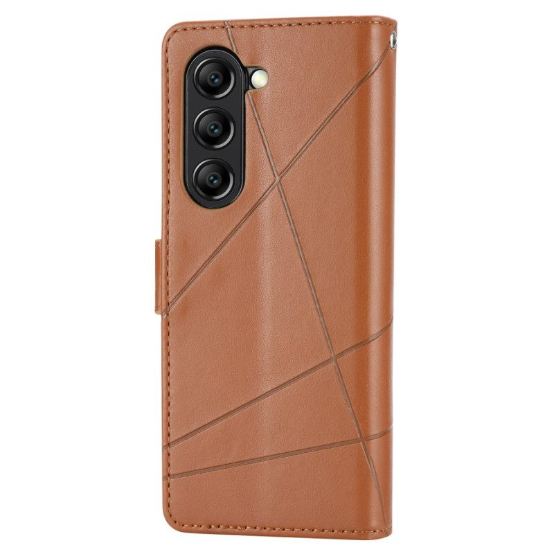 Δερματινη Θηκη Samsung Galaxy Z Fold 6 Γραμμές Λουριών