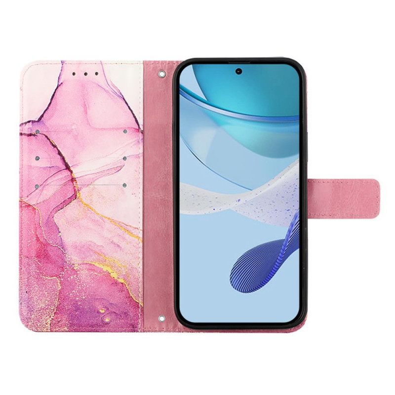 Δερματινη Θηκη Samsung Galaxy Z Fold 6 Μαρμάρινο Λουρί