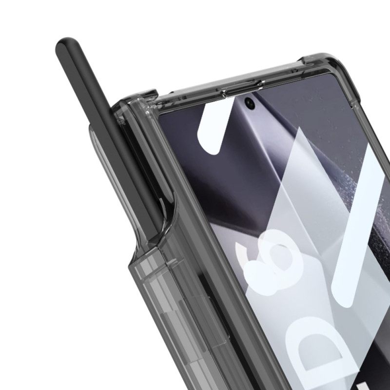 Κάλυμμα Samsung Galaxy Z Fold 6 Διαφανής Θήκη Γραφίδας Και Υποστήριξη Gkk Σιλικόνης