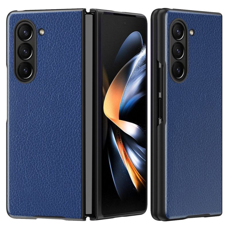 Κάλυμμα Samsung Galaxy Z Fold 6 Litchi Faux Leather