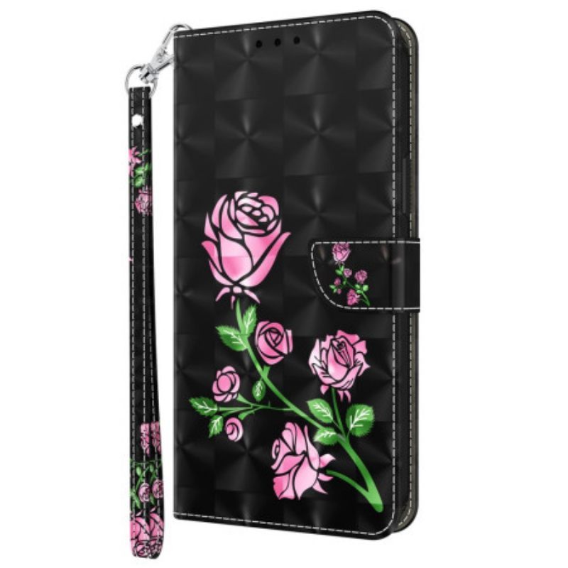 Κάλυμμα Samsung Galaxy S23 5G με κορδονι Strappy Graphic Rose