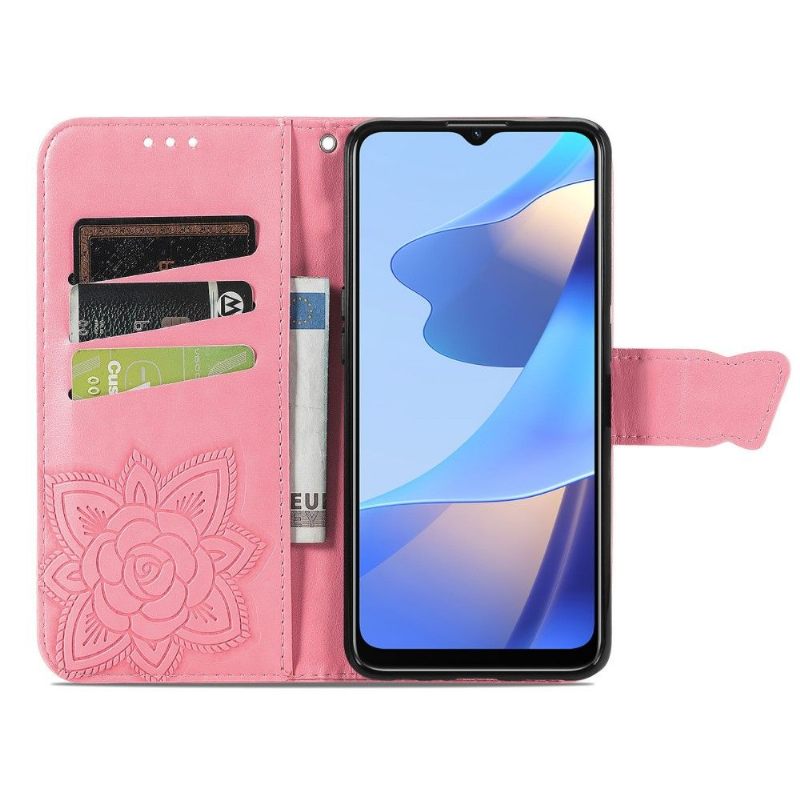 δερματινη θηκη Oppo A16 / A16s Butterfly Relief