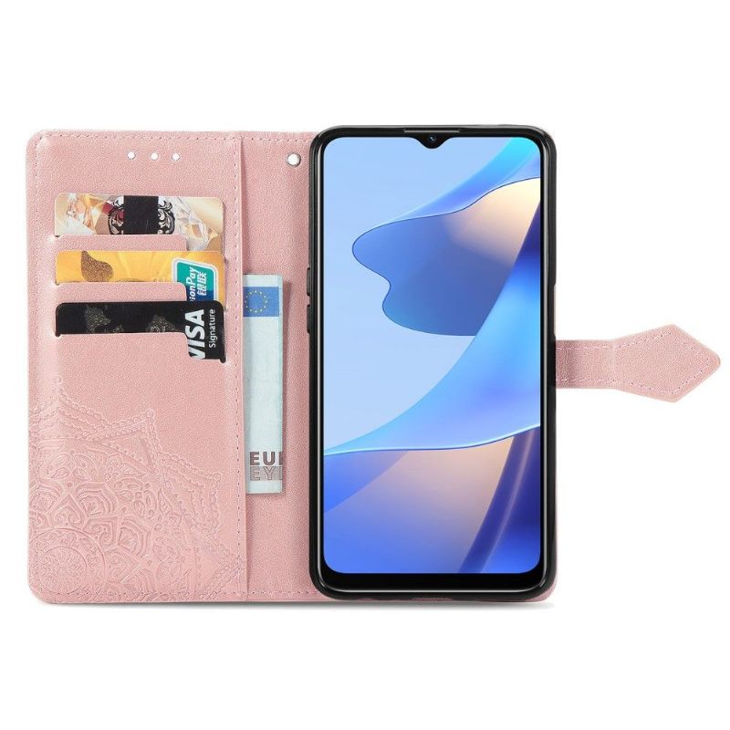 Κάλυμμα Oppo A16 / A16s Mandala Relief Faux Leather