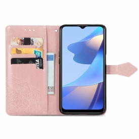 Κάλυμμα Oppo A16 / A16s Mandala Relief Faux Leather