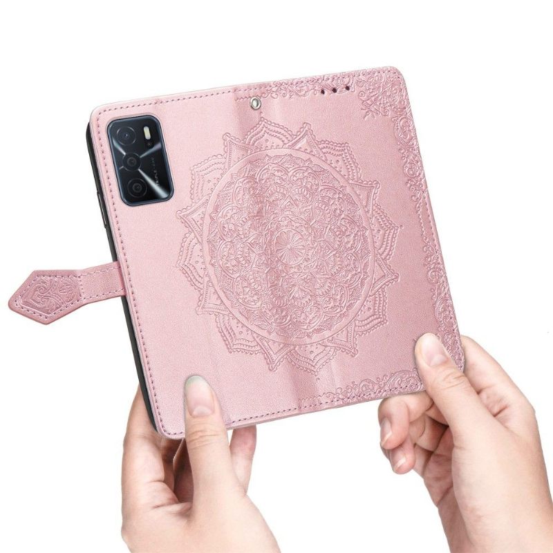 Κάλυμμα Oppo A16 / A16s Mandala Relief Faux Leather