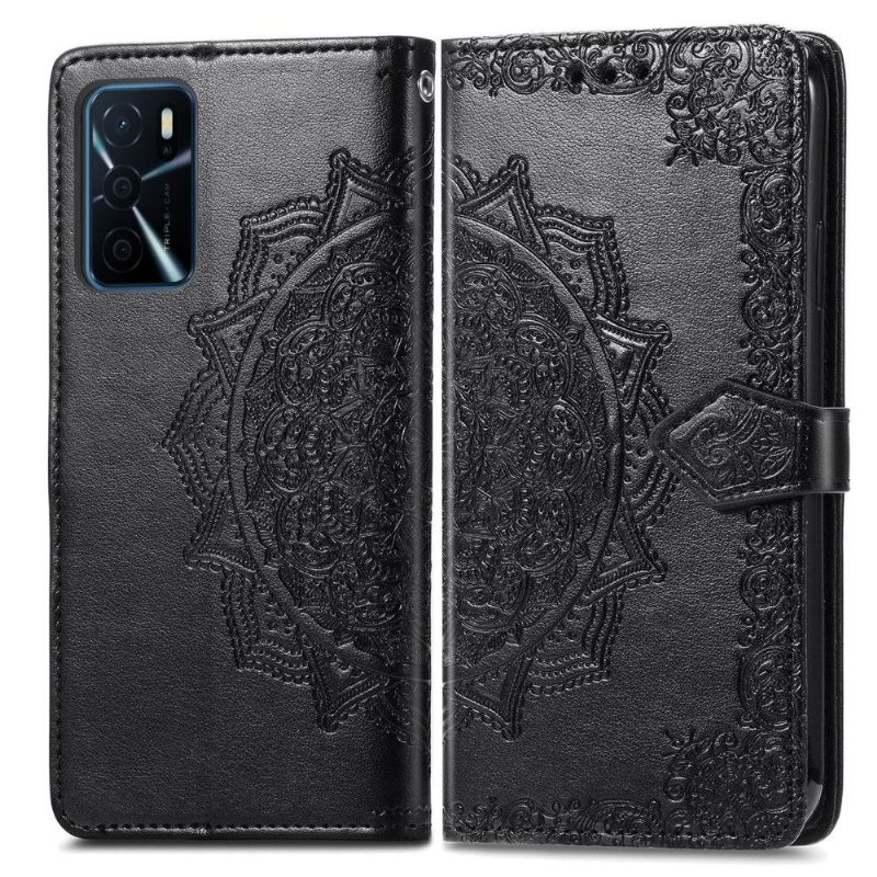 Κάλυμμα Oppo A16 / A16s Mandala Relief Faux Leather