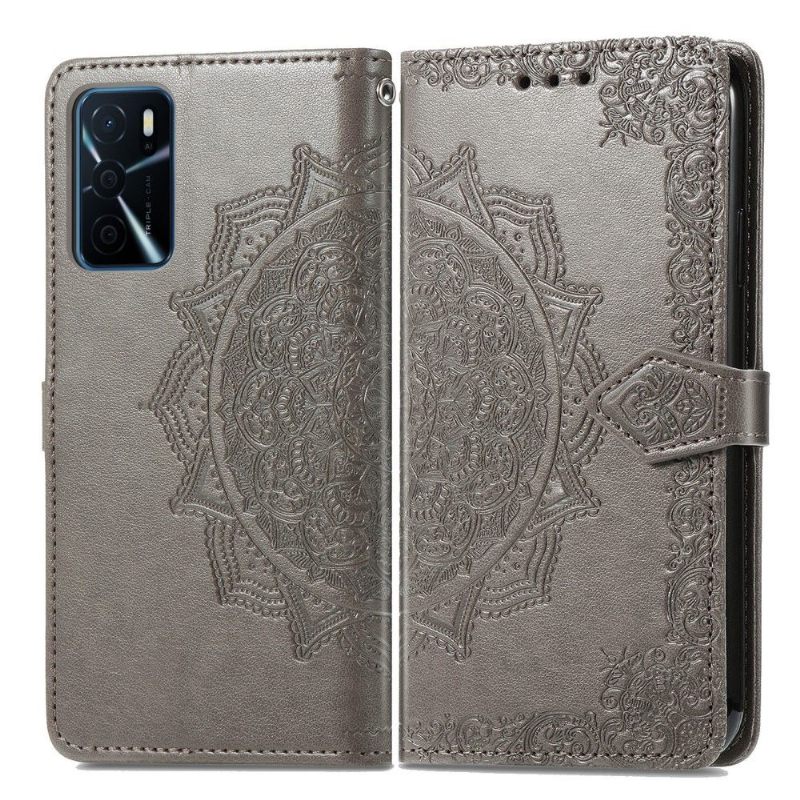 Κάλυμμα Oppo A16 / A16s Mandala Relief Faux Leather