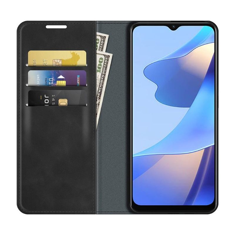 Θήκη Flip Oppo A16 / A16s Λειτουργική Βάση Από Συνθετικό Δέρμα