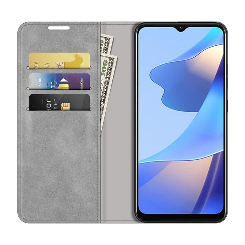 Θήκη Flip Oppo A16 / A16s Λειτουργική Βάση Από Συνθετικό Δέρμα