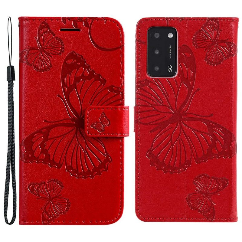 Θήκη Flip Oppo A16 / A16s Υποστήριξη Λειτουργίας Butterflies