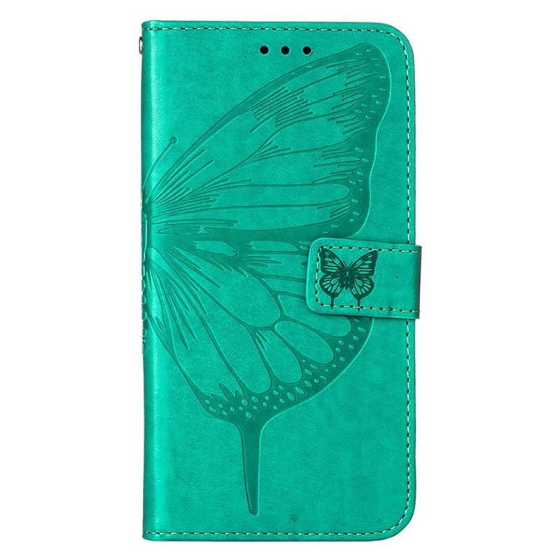 Κάλυμμα iPhone 14 Pro Max με κορδονι Μπαρόκ Strappy Butterfly