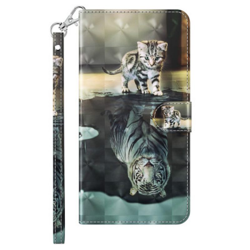 Κάλυμμα iPhone 15 Pro με κορδονι 3d Dream Kitten With Strap