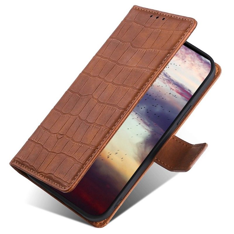 Κάλυμμα Sony Xperia 10 IV Ana Imitation Leather Croco Skin Effect